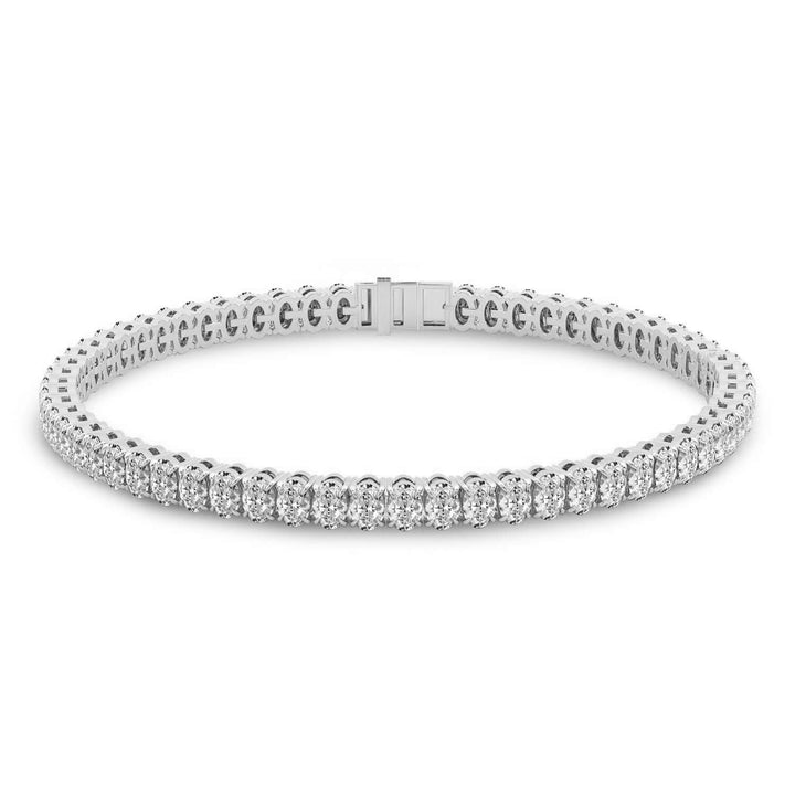 Oval east west diamond bracelet