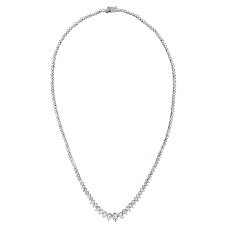PearDiamond Tennis Necklace