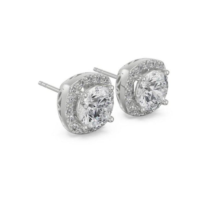 Round Halo Studs