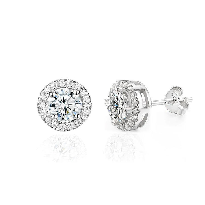 Round Halo Studs